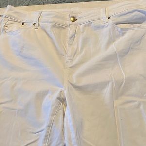 White Jeggings, never worn. Chico’s Size 2.5